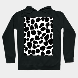 Monochrome Cow Hide Print Hoodie